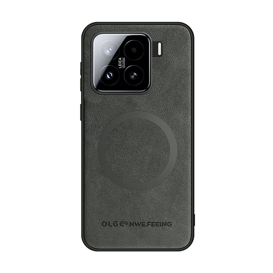 Funda Xiaomi de piel premium MagSafe: protección resistente y diseño magnético delgado