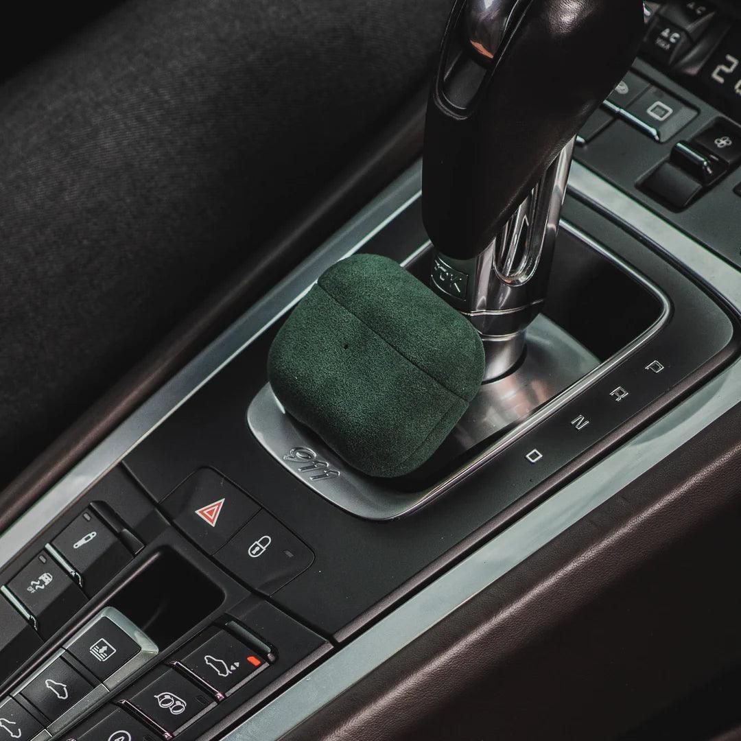 Funda AirPods Alcantara - Verde Medianoche
