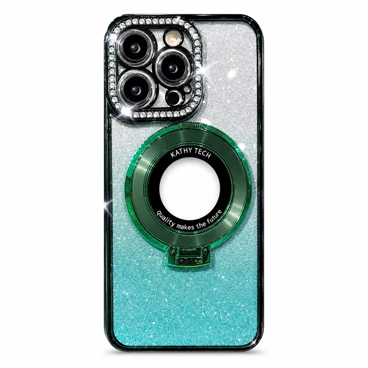 Funda iPhone Diamante con Brillos Verde