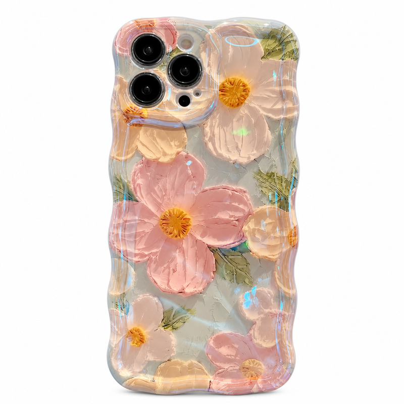 Funda iPhone Floral Retro Pintura al Óleo