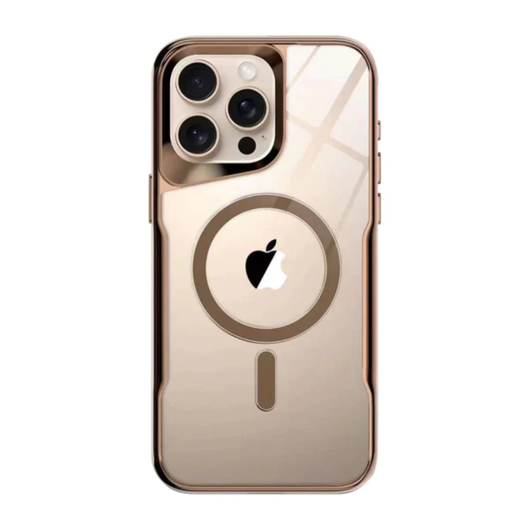 Funda iPhone Transparente Magnética con Protección Reforzada