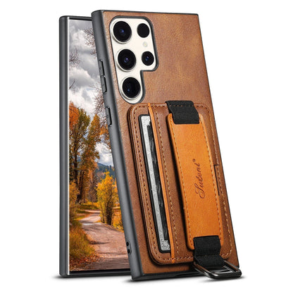 Funda Samsung de Piel con Tarjetero y Correa