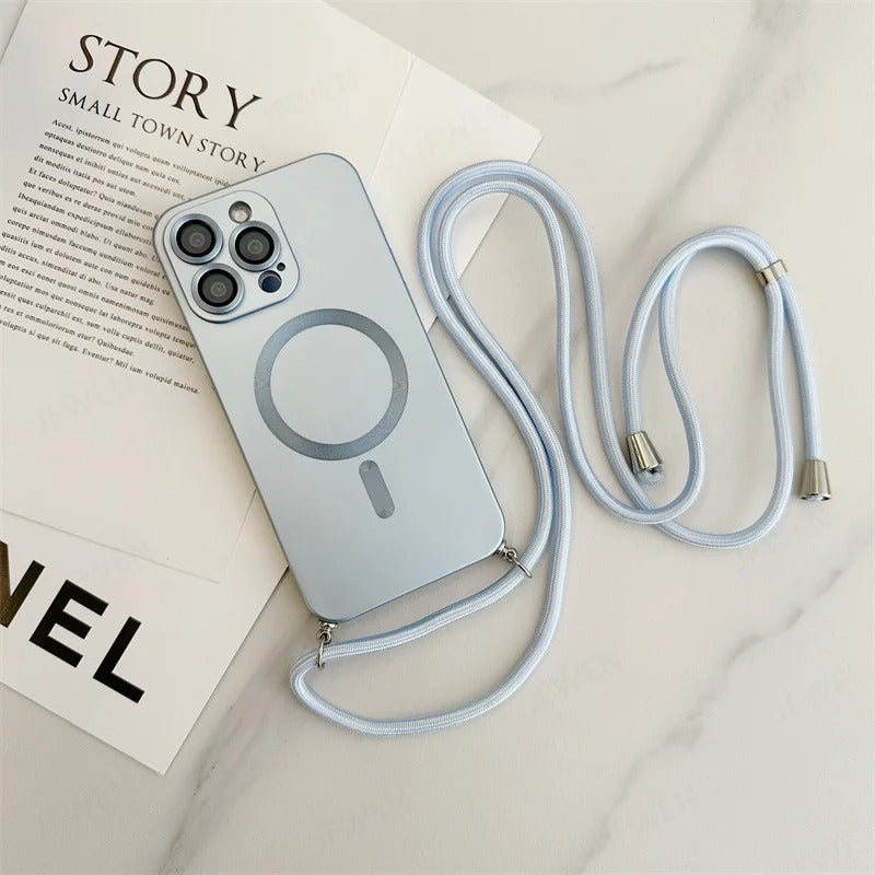 Funda iPhone de Silicón MagSafe con Correa