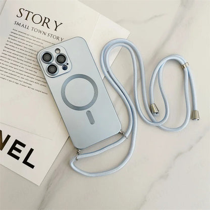 Funda iPhone de Silicón MagSafe con Correa