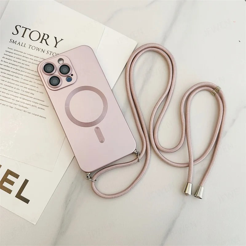 Funda iPhone de Silicón MagSafe con Correa