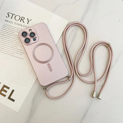 Funda iPhone de Silicón MagSafe con Correa