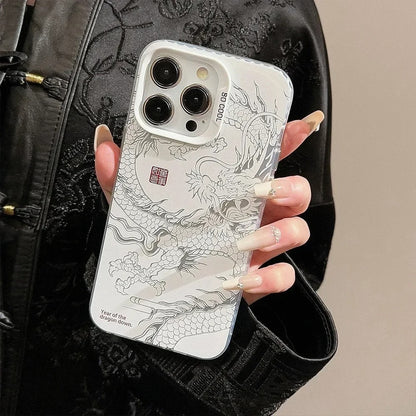 Funda iPhone de Silicón Dragón Chino