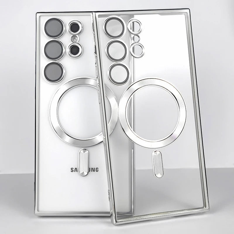 Funda Samsung de Silicón Transparente MagSafe