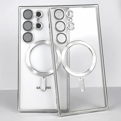 Funda Samsung de Silicón Transparente MagSafe