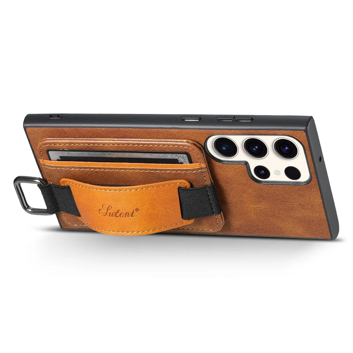 Funda Samsung de Piel con Tarjetero y Correa