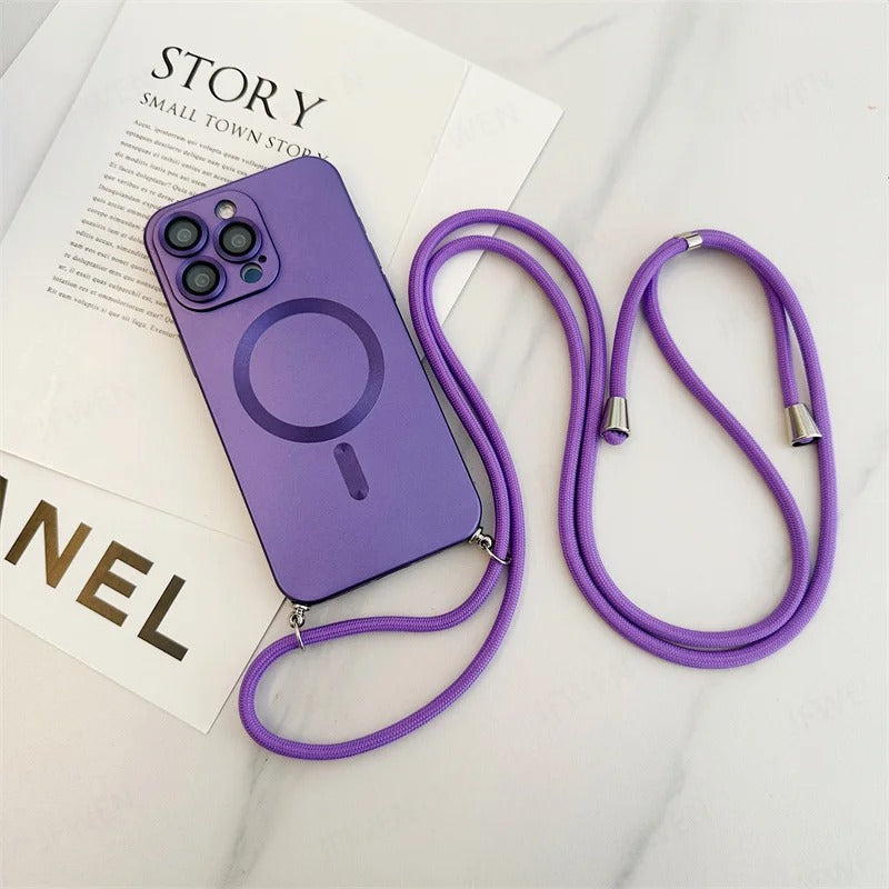 Funda iPhone de Silicón MagSafe con Correa