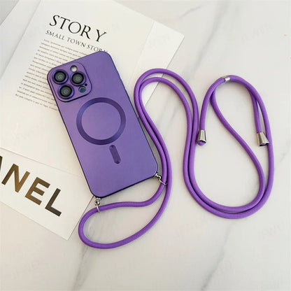 Funda iPhone de Silicón MagSafe con Correa