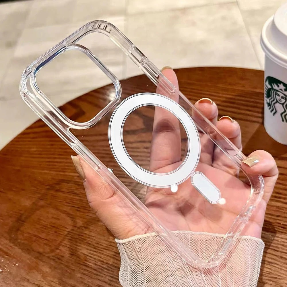 Funda iPhone de Silicón Anti-amarillamiento MagSafe