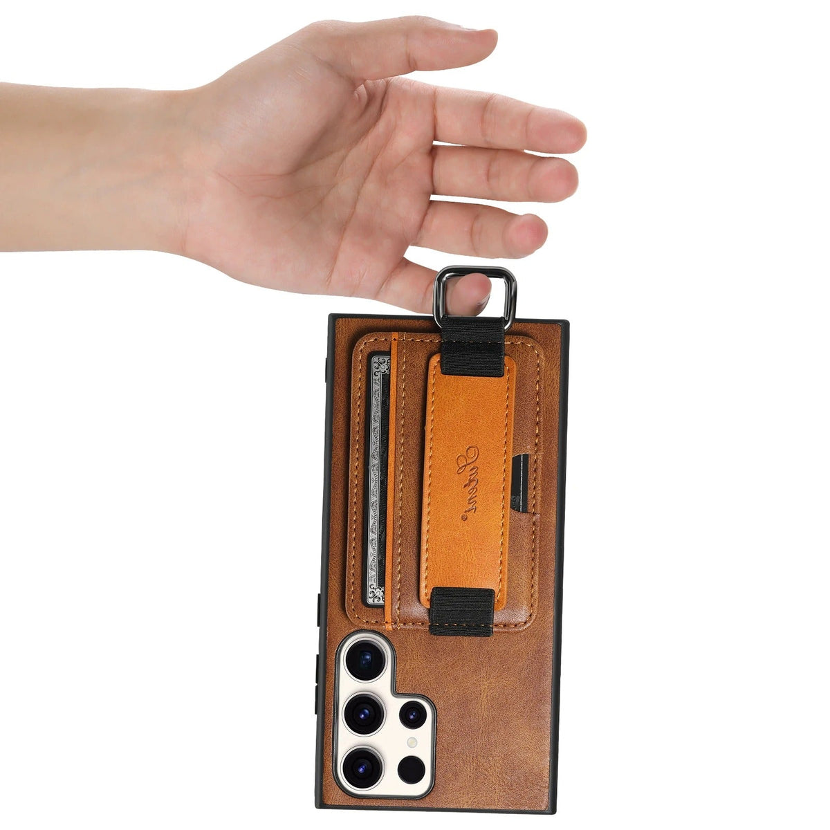Funda Samsung de Piel con Tarjetero y Correa