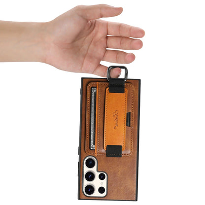 Funda Samsung de Piel con Tarjetero y Correa