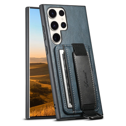 Funda Samsung de Piel con Tarjetero y Correa