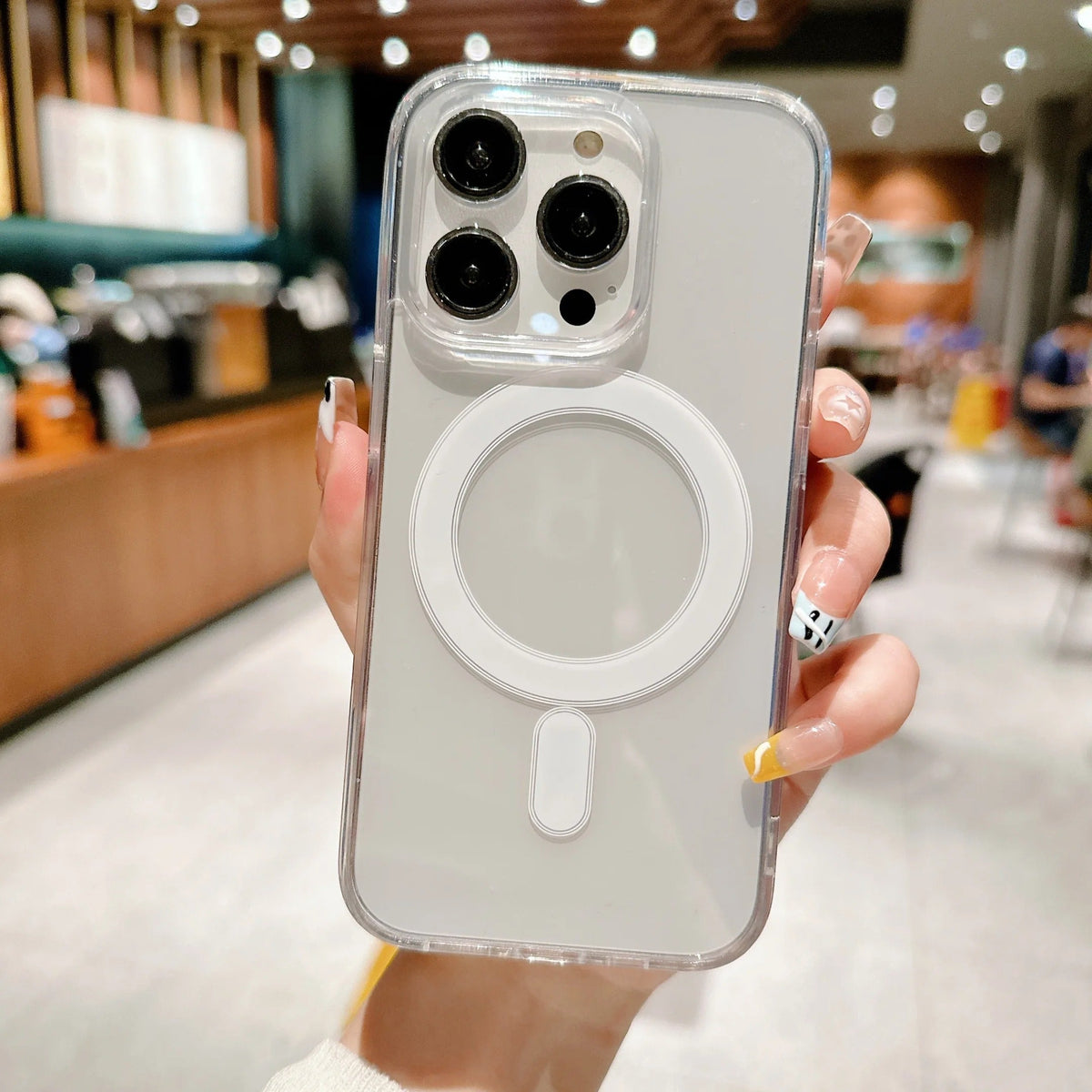 Funda iPhone de Silicón Anti-amarillamiento MagSafe