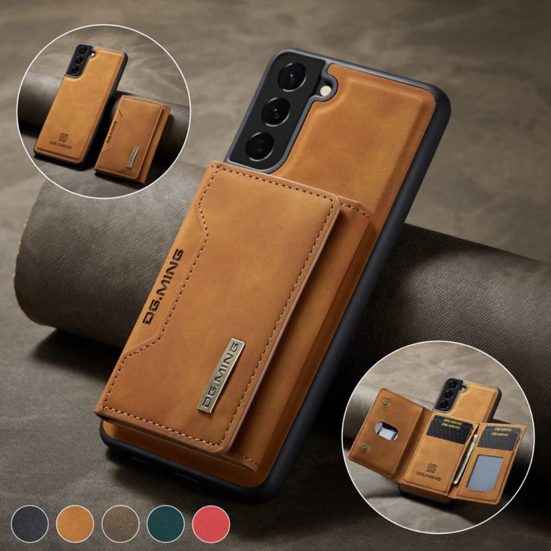 Funda Samsung de Piel Ultradelgada con Cartera Magnética 2 en 1