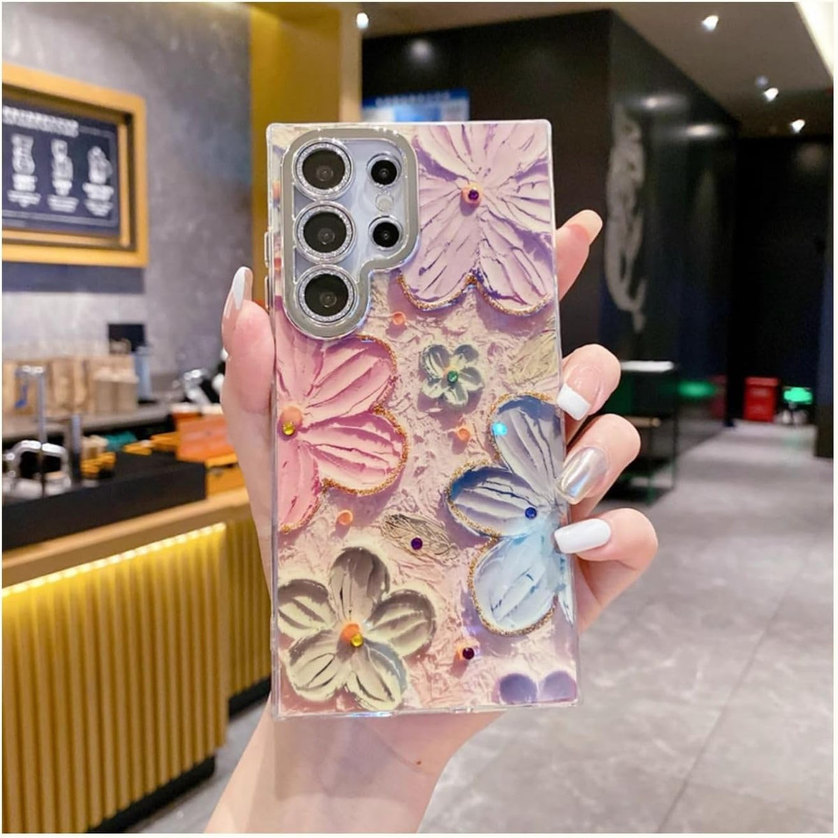 Funda Samsung Floral Retro Pintura al Óleo