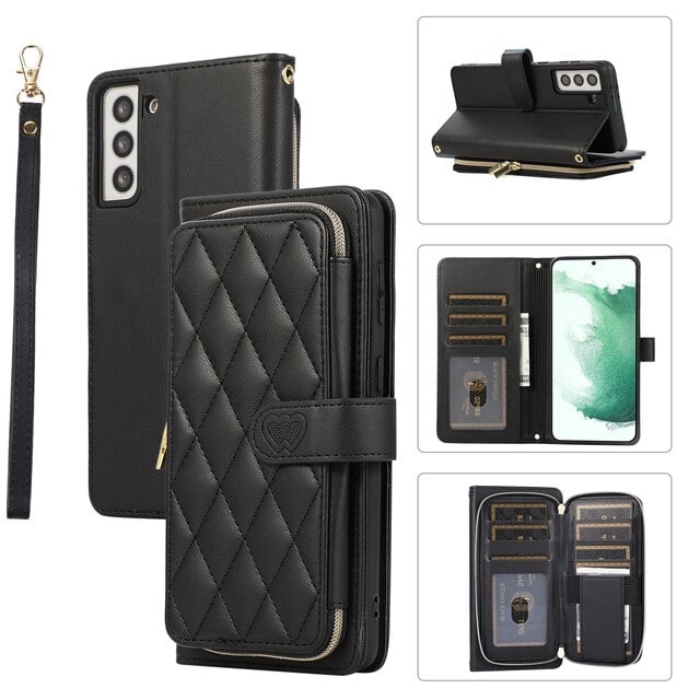 Funda cartera con correa cruzada para Samsung Galaxy A14/A34/A54