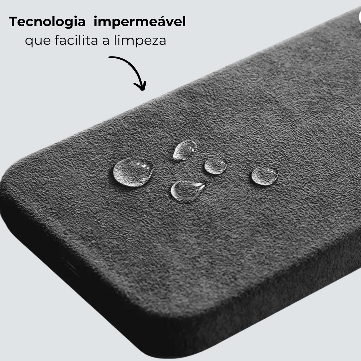 Funda iPhone Alcantara - Gris Espacial
