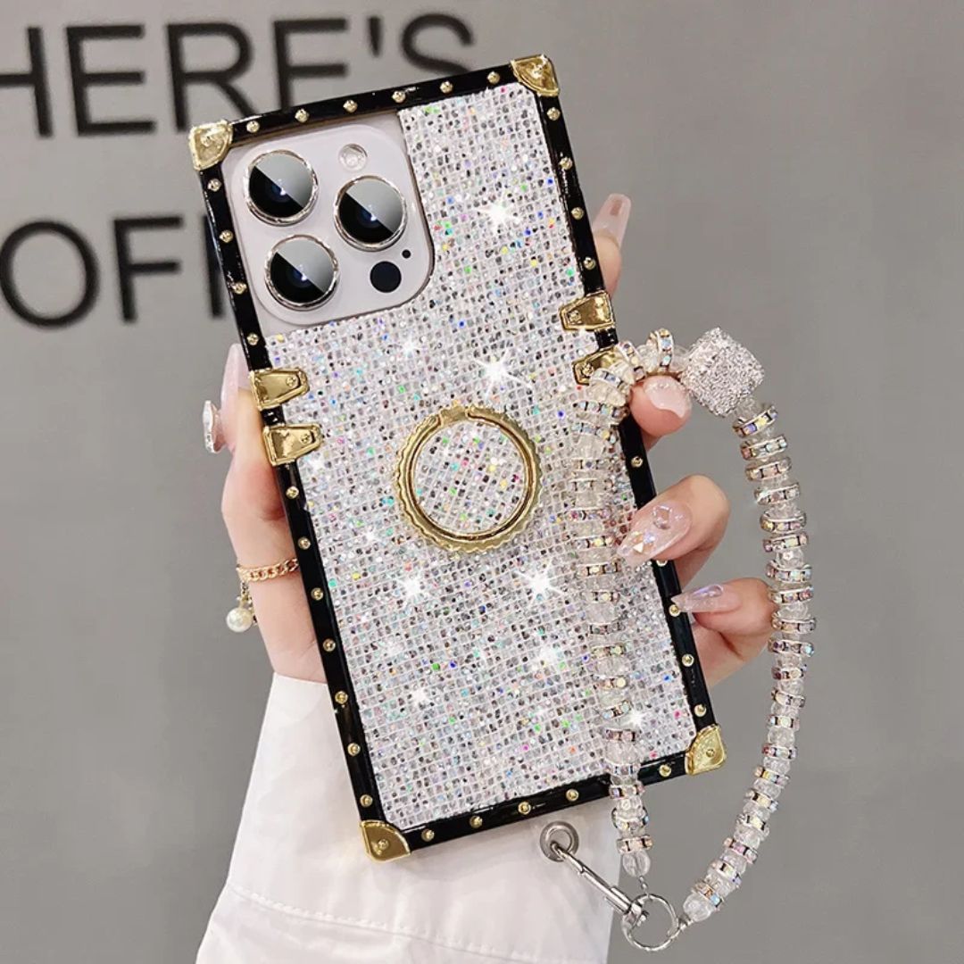 Funda iPhone Cristal con Correa de Mano