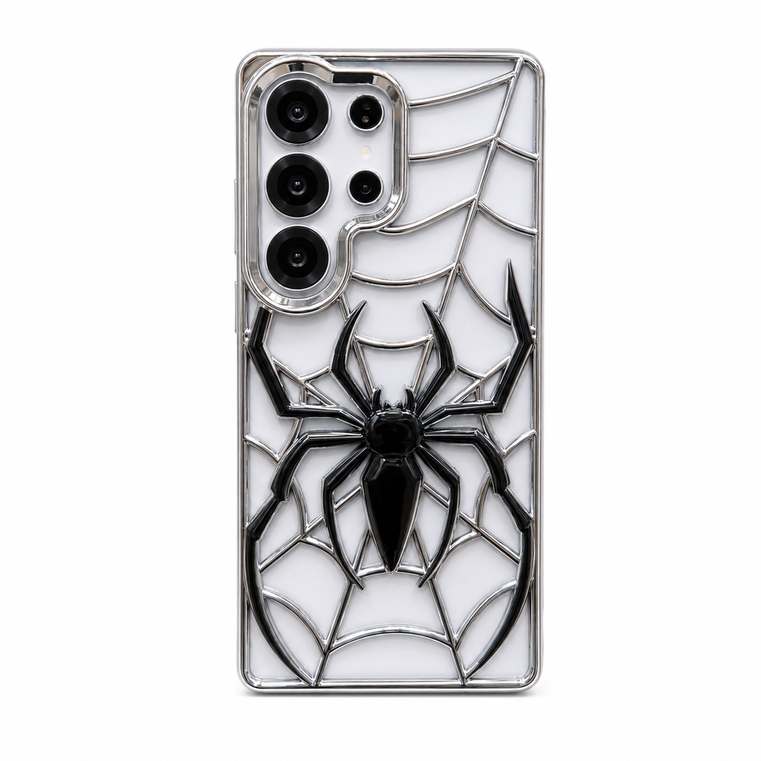Funda Samsung Araña Cromada 3D
