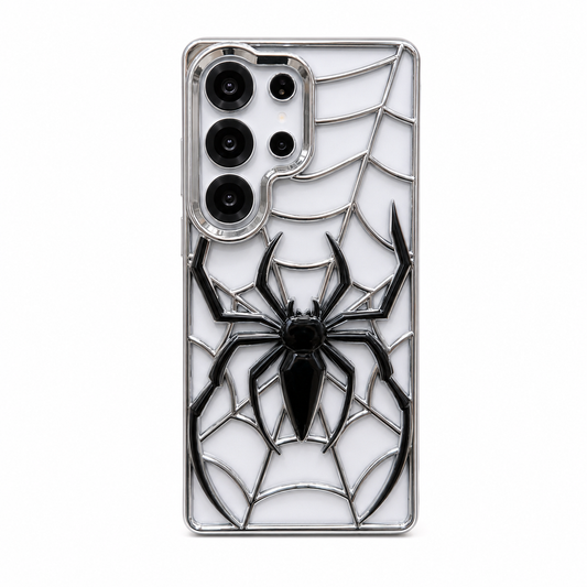 Funda Samsung Araña Cromada 3D