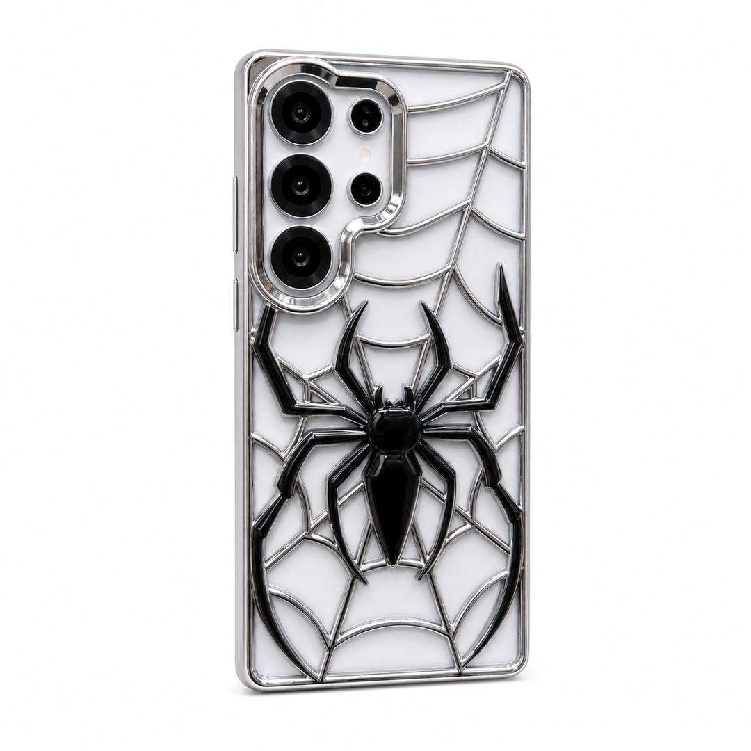 Funda Samsung Araña Cromada 3D