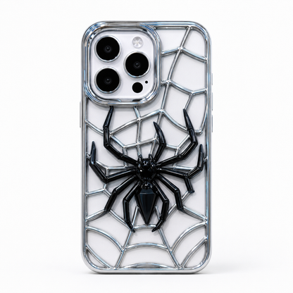Funda iPhone Araña Cromada 3D