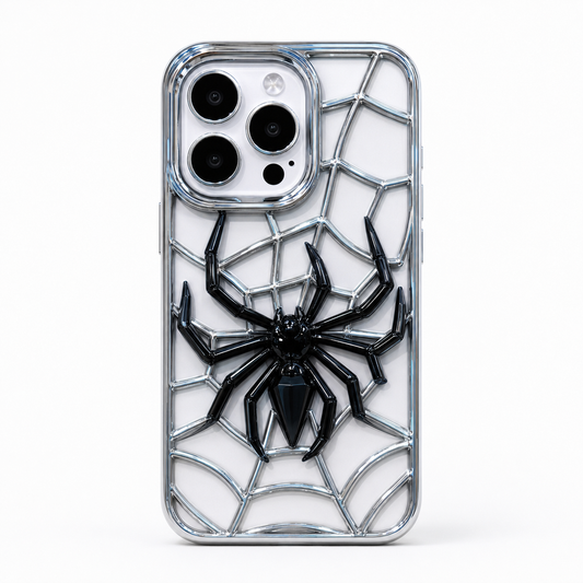 Funda iPhone Araña Cromada 3D