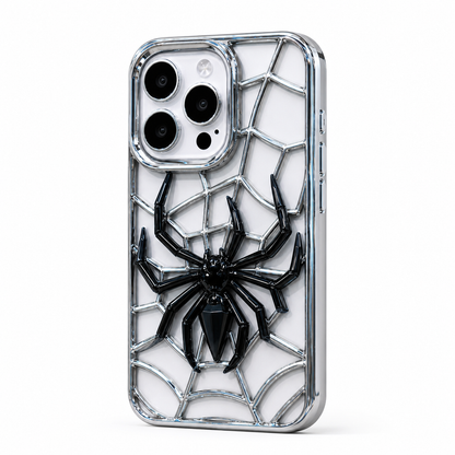 Funda iPhone Araña Cromada 3D