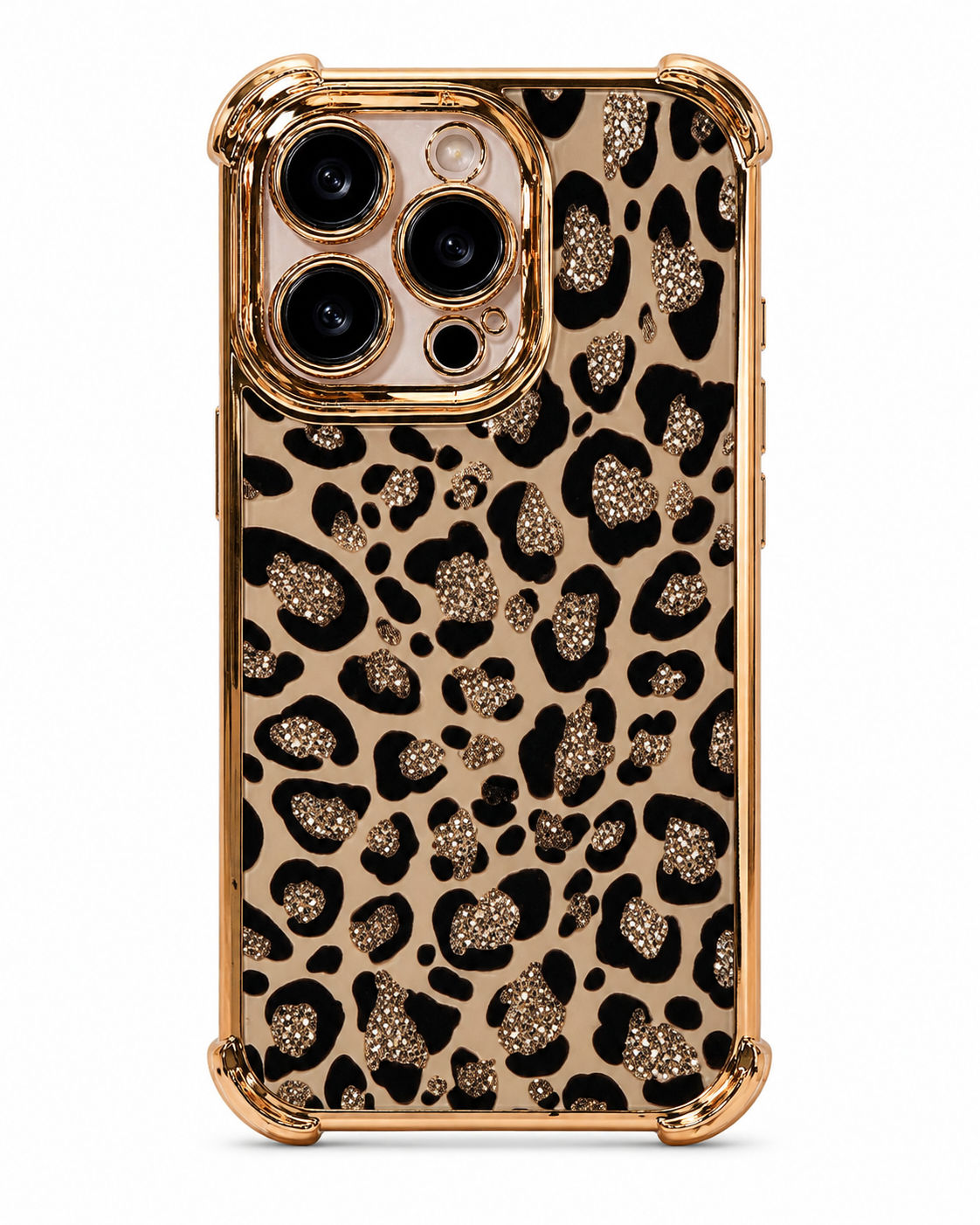 Funda iPhone Leopardo con Brillos