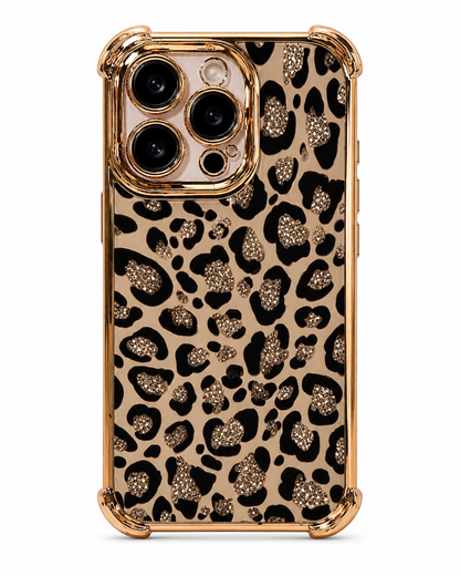 Funda iPhone Leopardo con Brillos