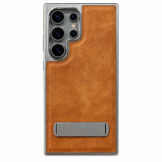 Funda Samsung de Piel Premium con Soporte Invisible
