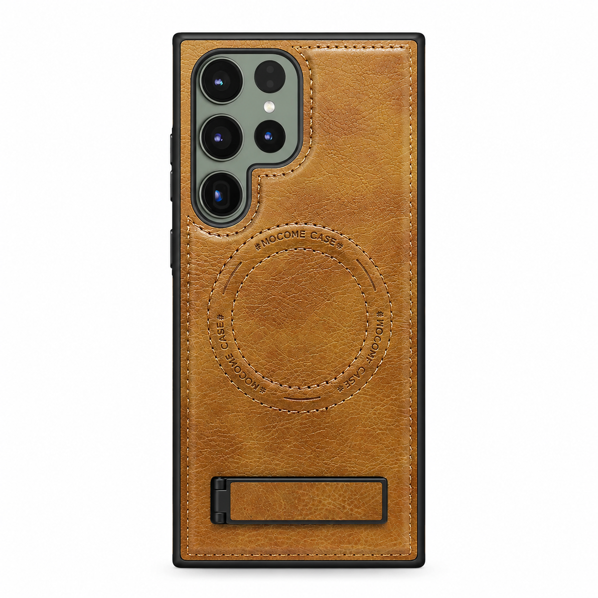 Funda Samsung Piel con Soporte y Carga Inalámbrica