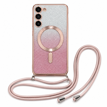 Funda Samsung Diamante con Brillos y Correa