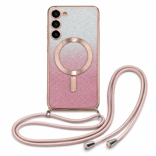 Funda Samsung Diamante con Brillos y Correa