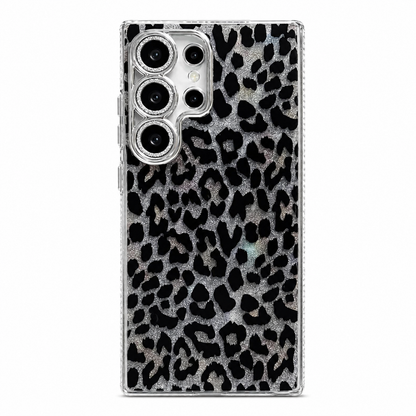 Funda Samsung Leopardo con Elegante Cadena de Cristales