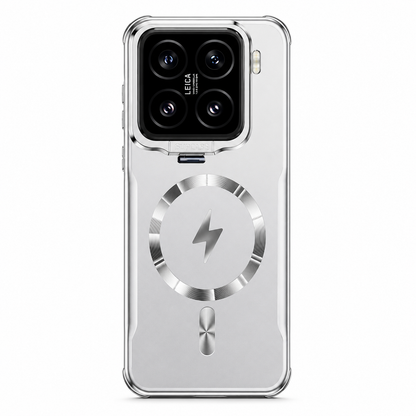 Funda Xiaomi Esmerilada MagSafe con Tapa de Cámara y Soporte