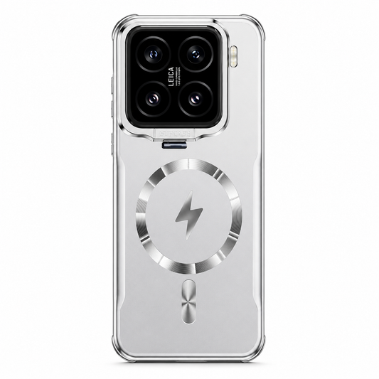 Funda Xiaomi Esmerilada MagSafe con Tapa de Cámara y Soporte