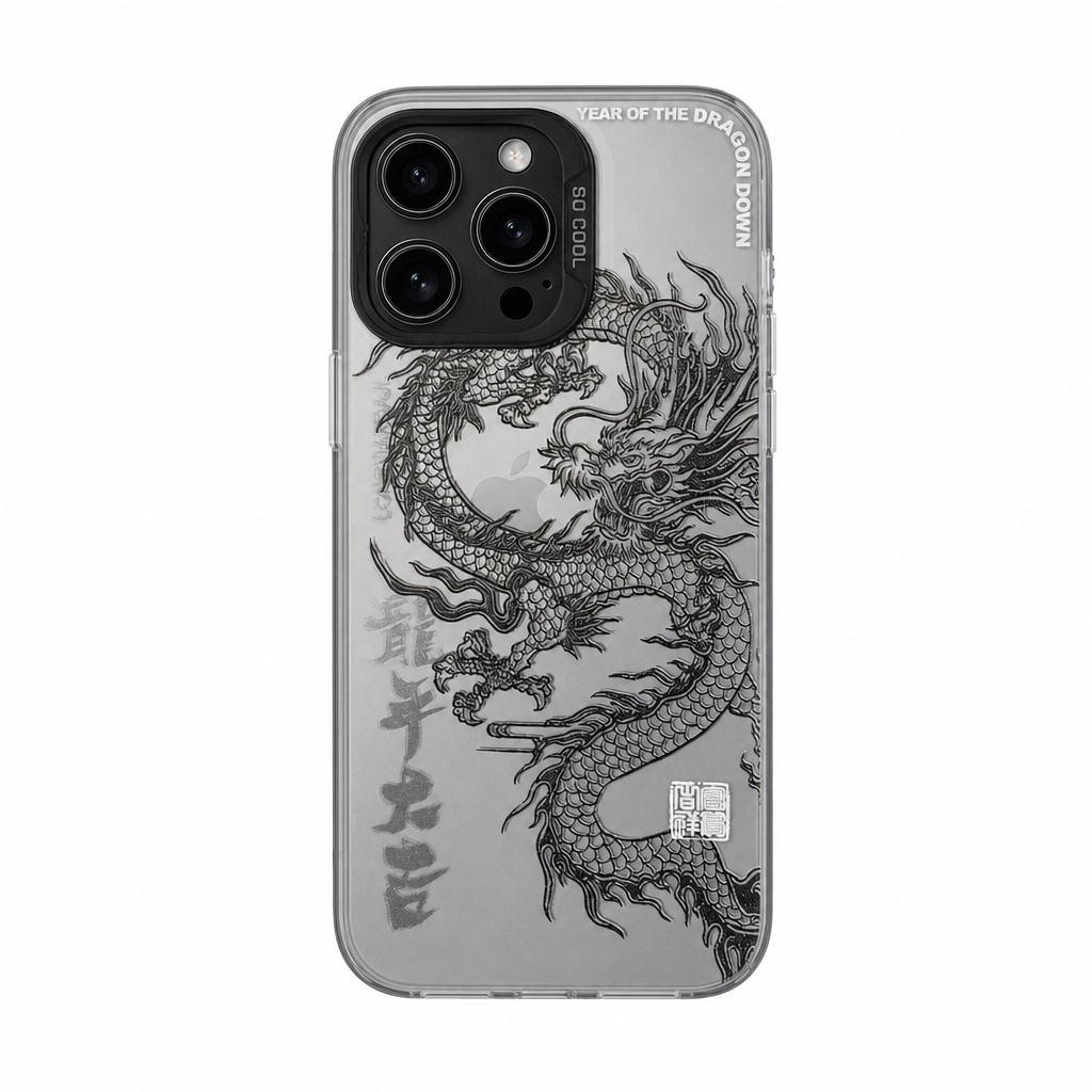 Funda iPhone de Silicón Dragón Chino