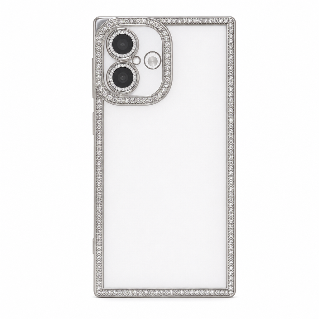 Funda iPhone Bordes Diamante con Brillos