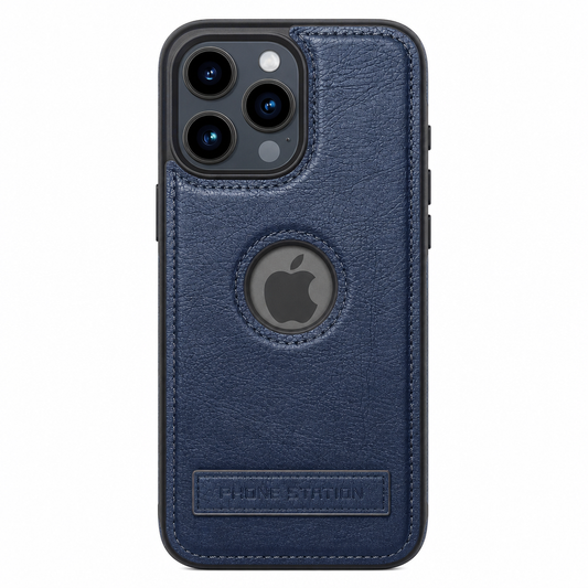 Funda iPhone de Piel con Logo Destacado