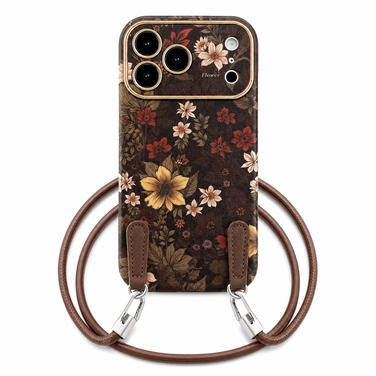 Funda iPhone Jardín Vintage Floral con Correa