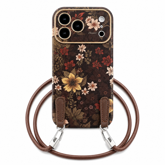 Funda iPhone Jardín Vintage Floral con Correa