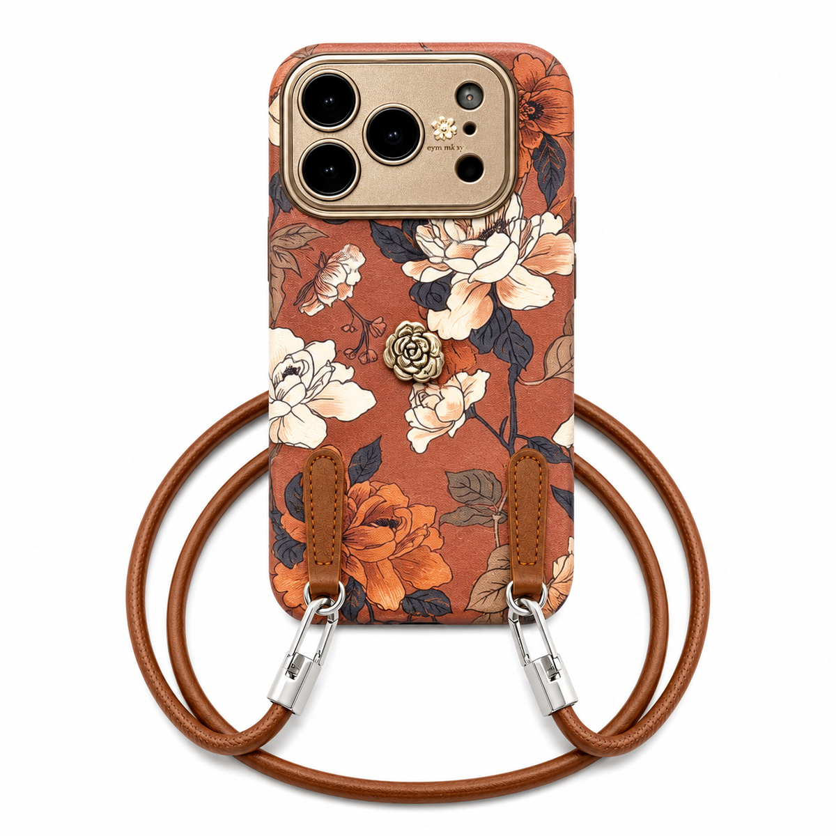 Funda iPhone Jardín Rosé Floral con Correa