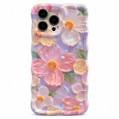 Funda iPhone Floral Retro Pintura al Óleo