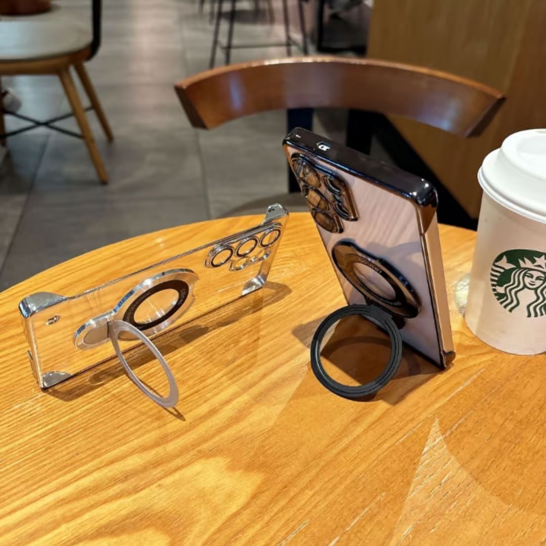 Funda Samsung Transparente Sin Marco con Soporte