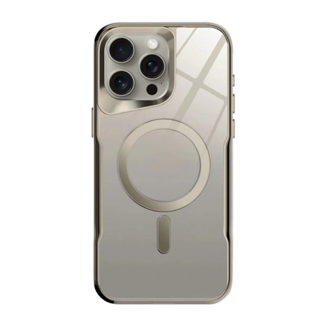Funda iPhone Transparente Magnética con Protección Reforzada